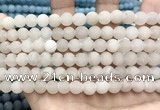 CCN5580 15 inches 8mm round matte candy jade beads Wholesale
