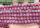 CCN5593 15 inches 8mm round matte candy jade beads Wholesale