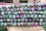 CCN5622 15 inches 8mm round matte candy jade beads Wholesale