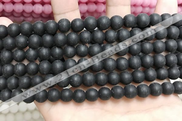 CCN5631 15 inches 8mm round matte candy jade beads Wholesale