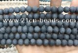 CCN5632 15 inches 8mm round matte candy jade beads Wholesale