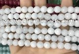 CCN5650 15 inches 8mm faceted round candy jade beads