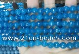 CCN5663 15 inches 8mm faceted round candy jade beads