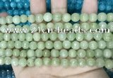 CCN5669 15 inches 8mm faceted round candy jade beads