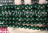 CCN5674 15 inches 8mm faceted round candy jade beads