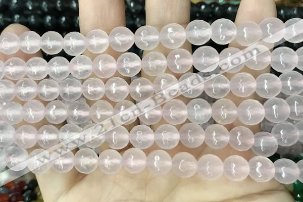 CCN5676 15 inches 8mm faceted round candy jade beads