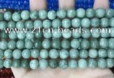 CCN5694 15 inches 8mm faceted round candy jade beads