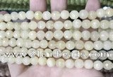 CCN5704 15 inches 8mm faceted round candy jade beads