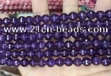 CCN5737 15 inches 8mm faceted round candy jade beads