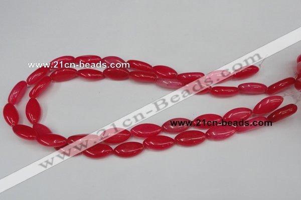 CCN574 15.5 inches 10*20mm marquise candy jade beads wholesale