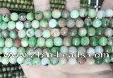 CCN5740 15 inches 8mm faceted round candy jade beads