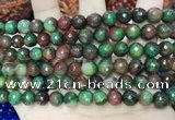 CCN5743 15 inches 8mm faceted round candy jade beads