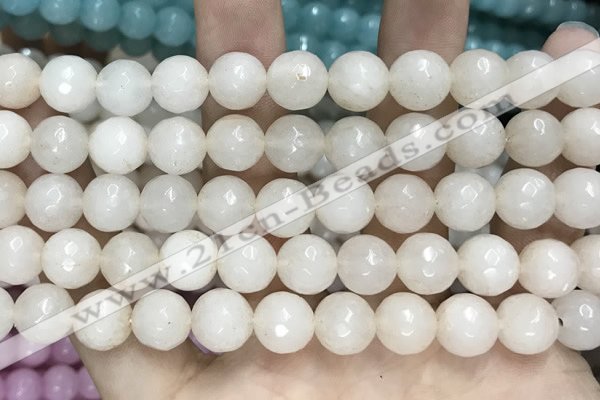 CCN5761 15 inches 10mm faceted round candy jade beads