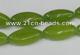 CCN577 15.5 inches 10*20mm marquise candy jade beads wholesale