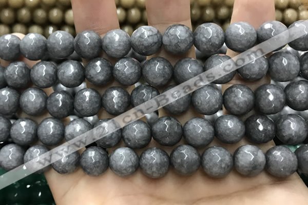 CCN5770 15 inches 10mm faceted round candy jade beads