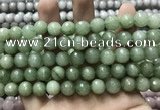 CCN5778 15 inches 10mm faceted round candy jade beads