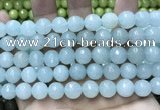 CCN5780 15 inches 10mm faceted round candy jade beads