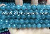 CCN5782 15 inches 10mm faceted round candy jade beads