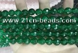 CCN5790 15 inches 10mm faceted round candy jade beads