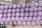 CCN5796 15 inches 10mm faceted round candy jade beads