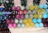 CCN5819 15 inches 10mm faceted round candy jade beads