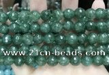 CCN5825 15 inches 10mm faceted round candy jade beads