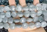 CCN5857 15 inches 15mm flat round candy jade beads Wholesale