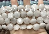 CCN5859 15 inches 15mm flat round candy jade beads Wholesale