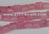 CCN586 15.5 inches 8*8mm square candy jade beads wholesale