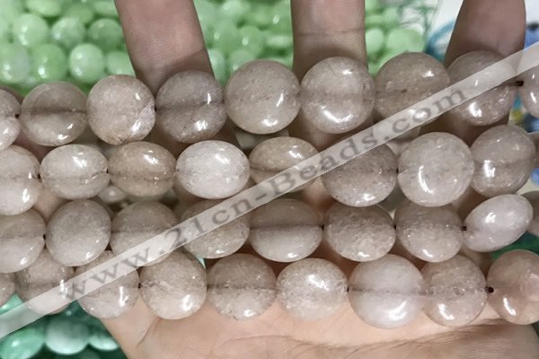 CCN5864 15 inches 15mm flat round candy jade beads Wholesale