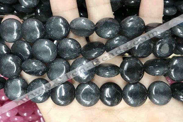 CCN5870 15 inches 15mm flat round candy jade beads Wholesale