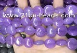 CCN5875 15 inches 15mm flat round candy jade beads Wholesale