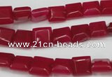 CCN588 15.5 inches 8*8mm square candy jade beads wholesale