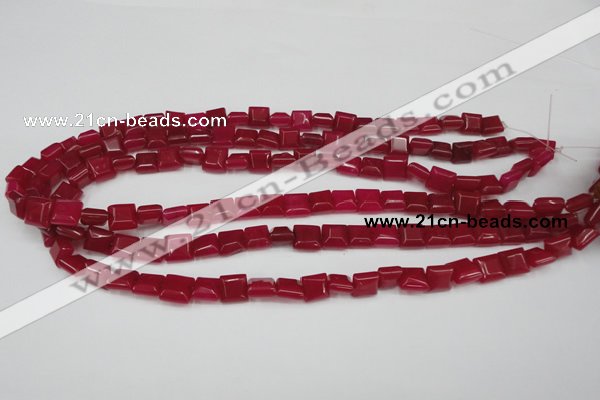 CCN588 15.5 inches 8*8mm square candy jade beads wholesale