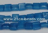 CCN591 15.5 inches 8*8mm square candy jade beads wholesale