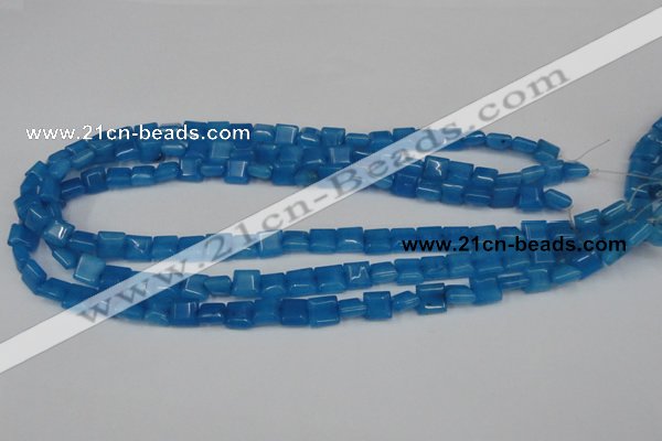 CCN591 15.5 inches 8*8mm square candy jade beads wholesale