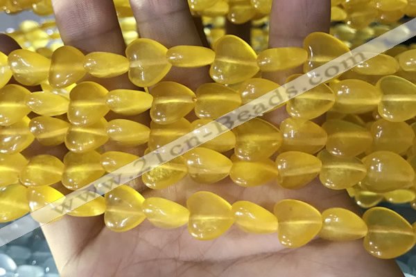 CCN5931 15 inches 12*12mm heart candy jade beads Wholesale