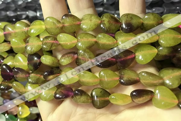 CCN5941 15 inches 12*12mm heart candy jade beads Wholesale