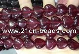 CCN5953 15 inches 14*14mm heart candy jade beads Wholesale