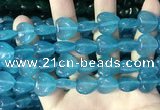 CCN5955 15 inches 14*14mm heart candy jade beads Wholesale