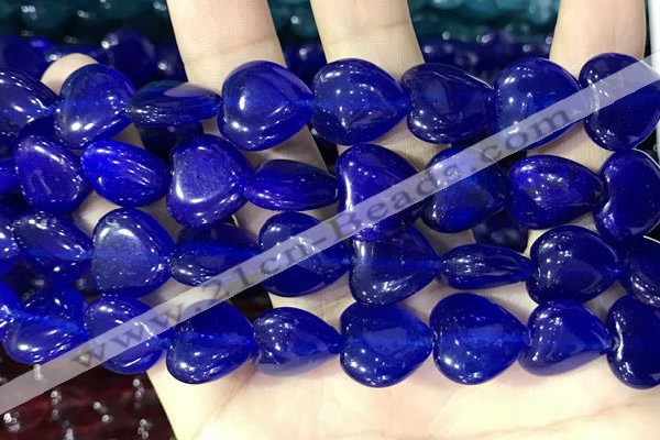 CCN5956 15 inches 14*14mm heart candy jade beads Wholesale