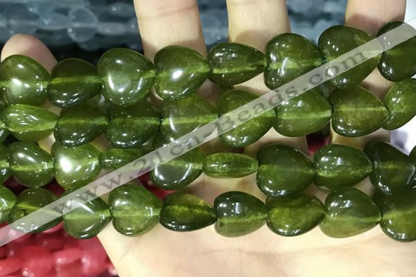 CCN5957 15 inches 14*14mm heart candy jade beads Wholesale