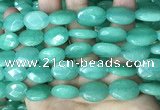 CCN5973 15 inches 13*18mm faceted oval candy jade beads