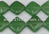 CCN599 15.5 inches 15*15mm diamond candy jade beads wholesale