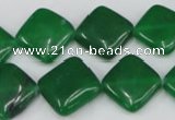 CCN600 15.5 inches 15*15mm diamond candy jade beads wholesale