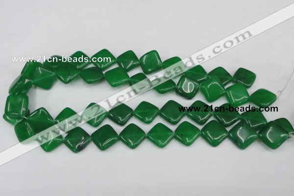 CCN600 15.5 inches 15*15mm diamond candy jade beads wholesale