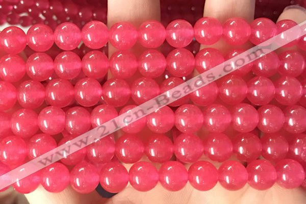 CCN6057 15.5 inches 8mm round candy jade beads Wholesale