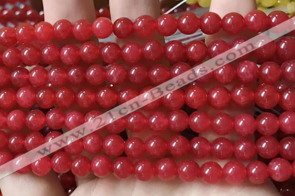 CCN6060 15.5 inches 6mm round candy jade beads Wholesale