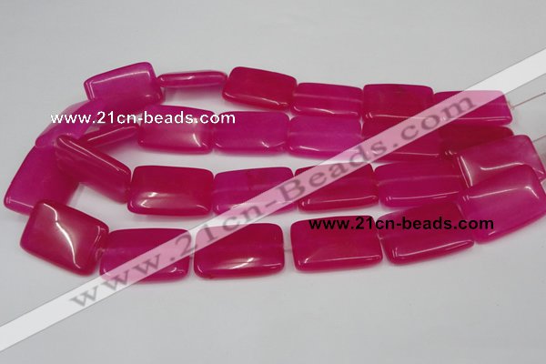 CCN611 15.5 inches 20*30mm rectangle candy jade beads wholesale