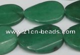 CCN620 15.5 inches 22*30mm twisted oval candy jade beads wholesale